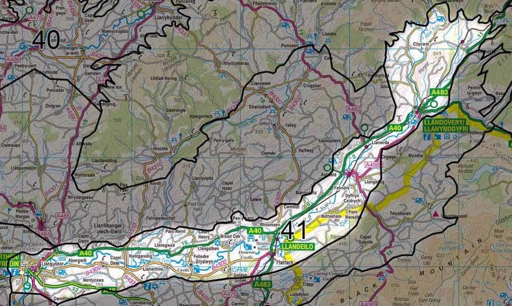 NRW Outline of the Tywi Valley